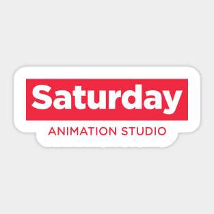 Saturday color - Large logo Sticker